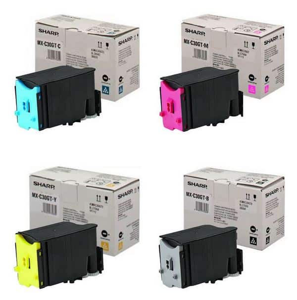 Toner ORIGINAL SHARP MX-C30GTB (MXC30GTB) crni za MX-C250FE / MX-C300WE / MX-C301W / MX-C304W 6k