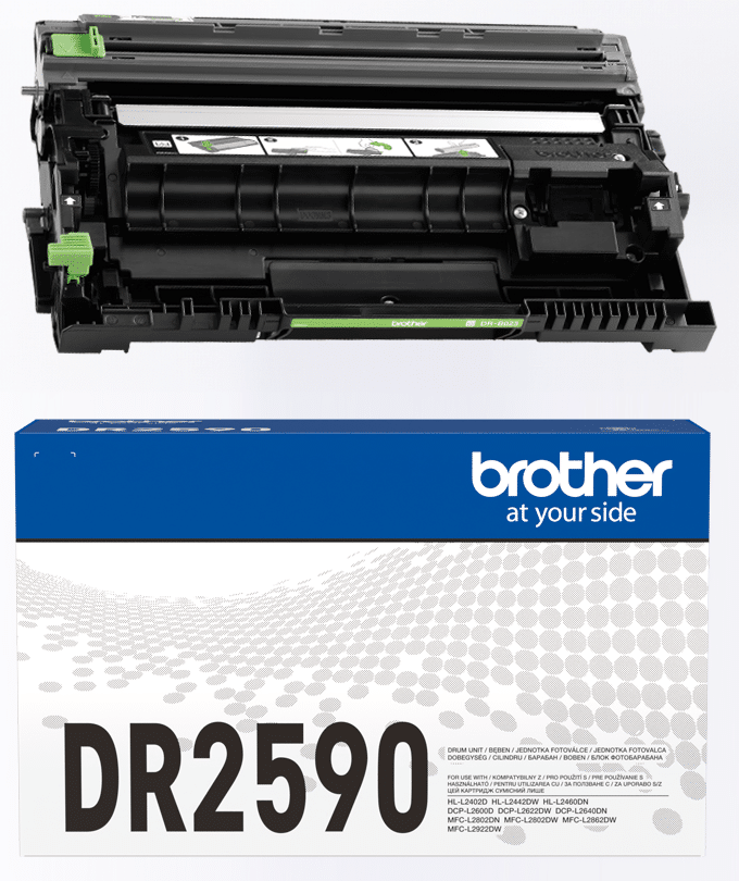 Bubanj DR-2590 DRUM UNIT ORIGINALNI, za 15000 strana, za Brother DCP-L2600D/L2622DW/L2640DN, HL-L2402D/L2442DW/L2460DN, MFC-L2802DN/L2802DW/L2862DW/L2922DW